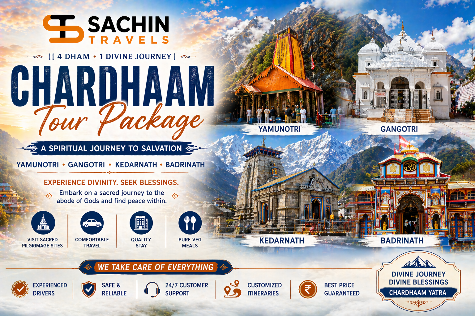 Varanasi To Chardhaam Tour Package