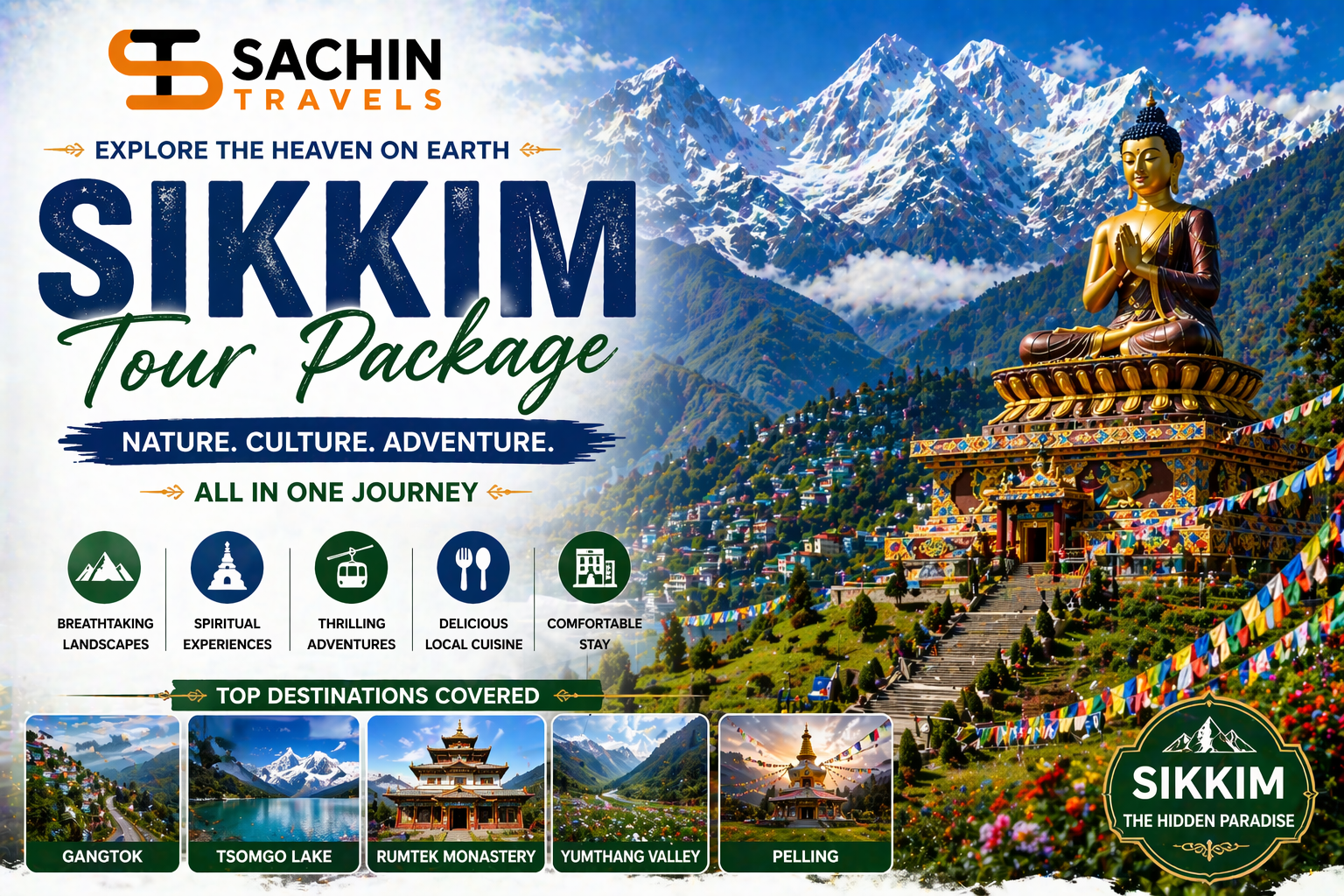 Varanasi To Sikkim Tour Package