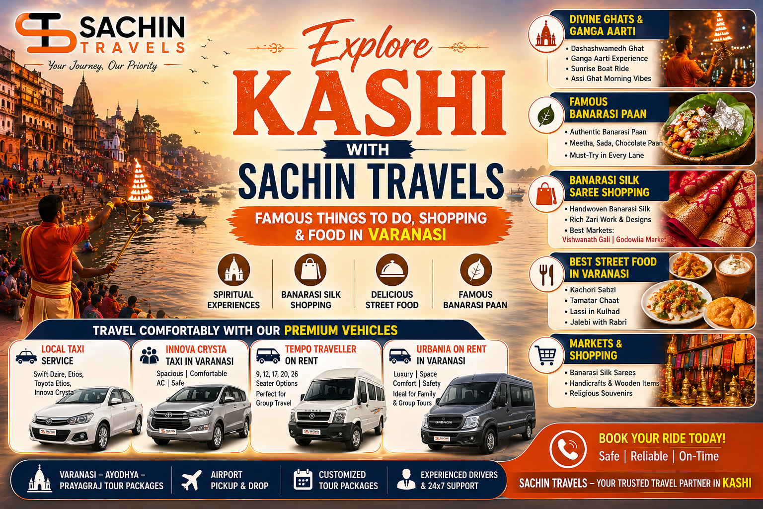 Explore Varanasi with sachin travels
